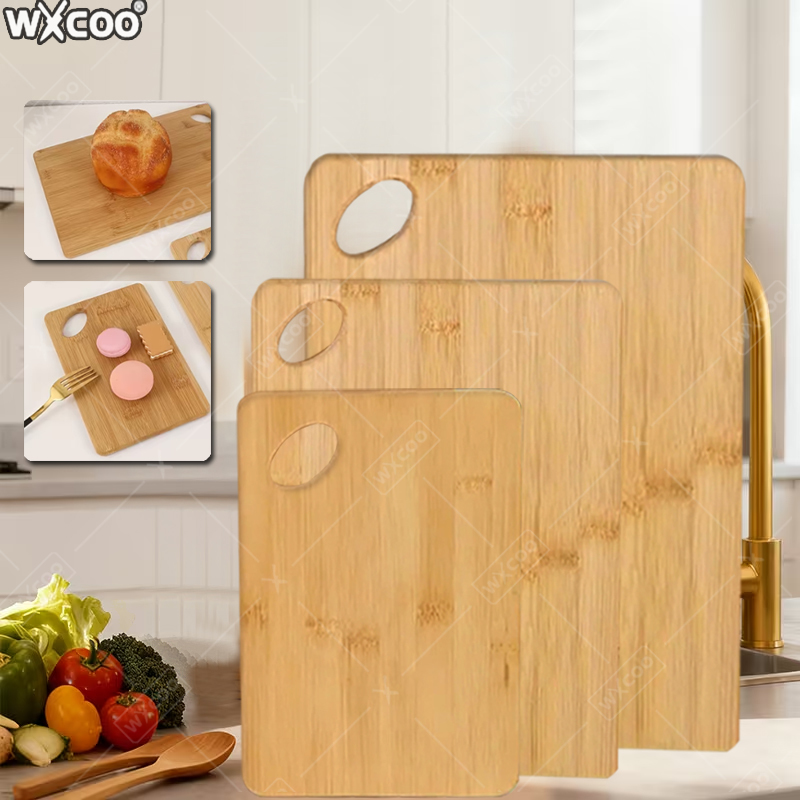 Bamboo Cutting Board - 3枚組 竹製まな板セット 厚手 多目的 肉 野菜