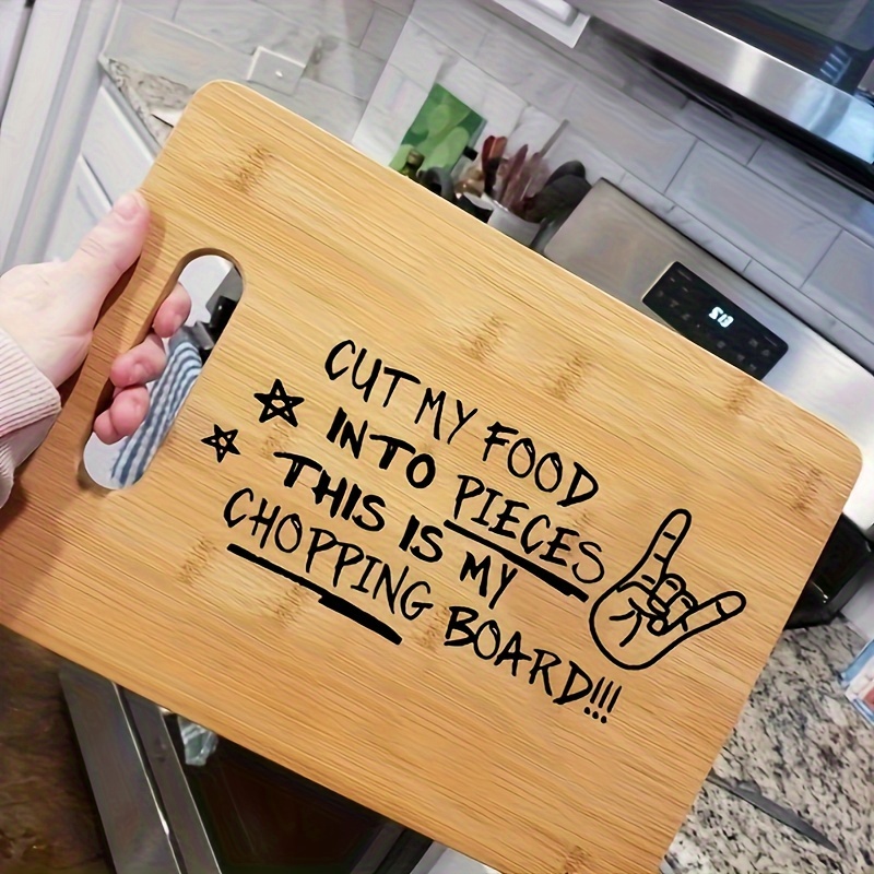 Bamboo Cutting Board - レーザー刻印まな板,竹まな板,食べ物を細かくカット