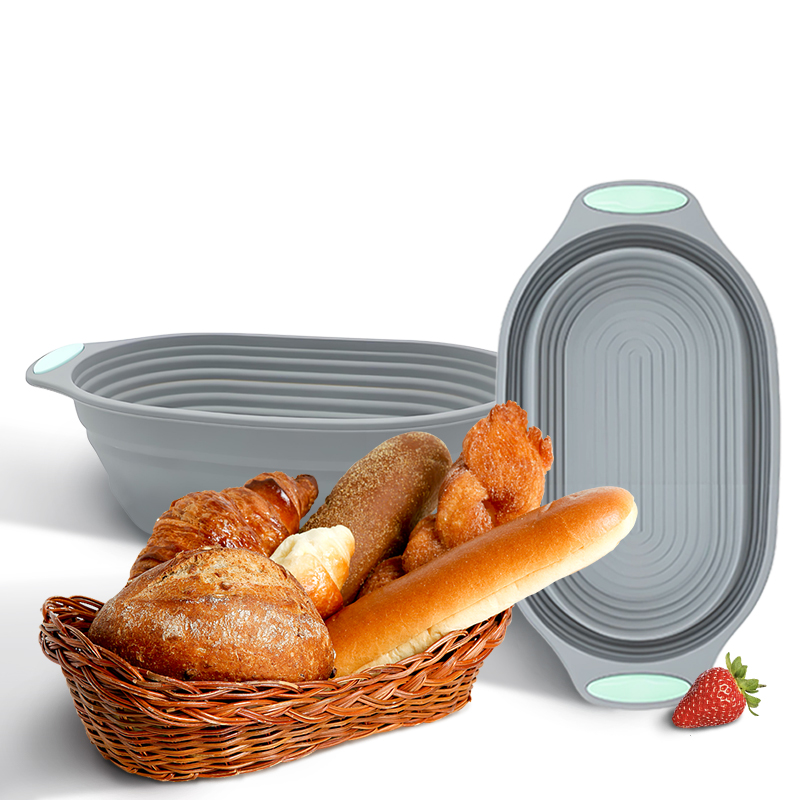 Zyliss Kitchen Gadgets - 1PC シリコン製折りたたみ式バンネットパン発酵バスケット - サワードウパン焼きボウル食品グレードキッチンアクセサリー