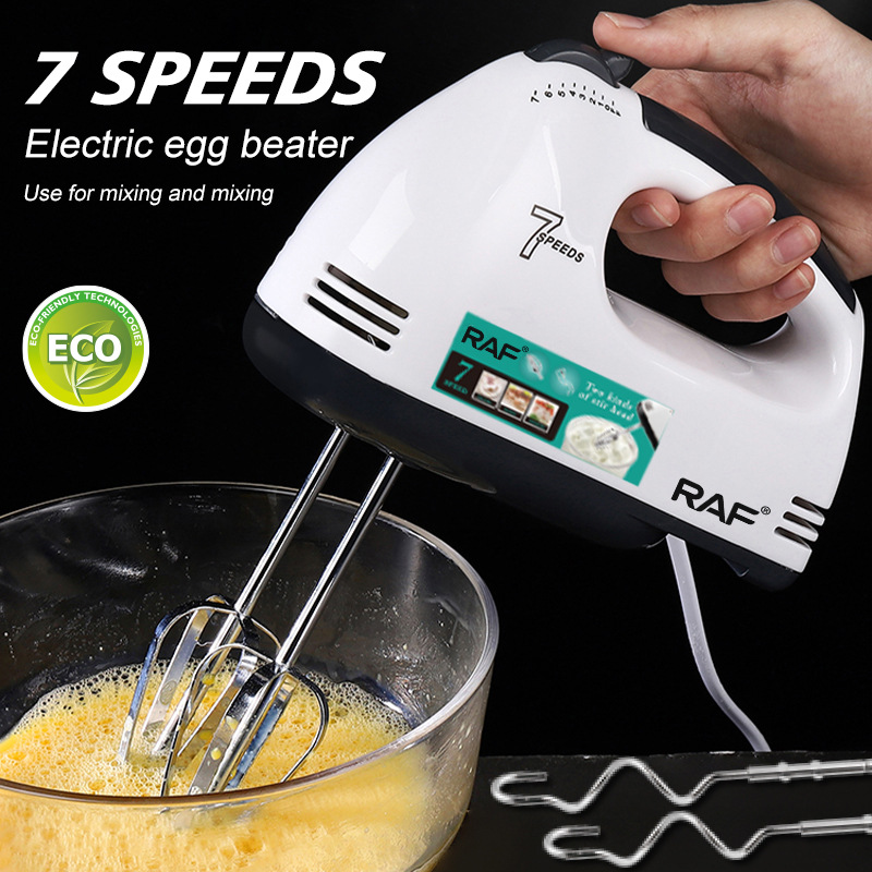 Milk Frother - 7段階速度調整可能な電動ミルクフォーマー 110V/220V 家庭用多機能ハンドヘルドエッグビーター ヌードル作り用ベーキングミキサー