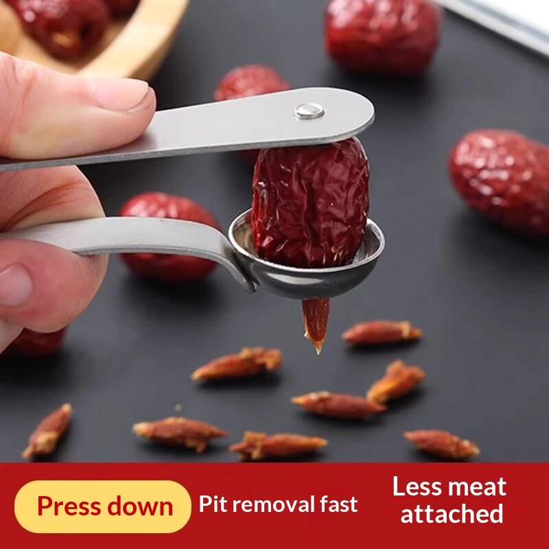 Kitchen Gadgets Design - ステンレス製ナツメ種抜き器、手動デーツ種抜き器、携帯用チェリー種抜き器、家庭用キッチンガジェット