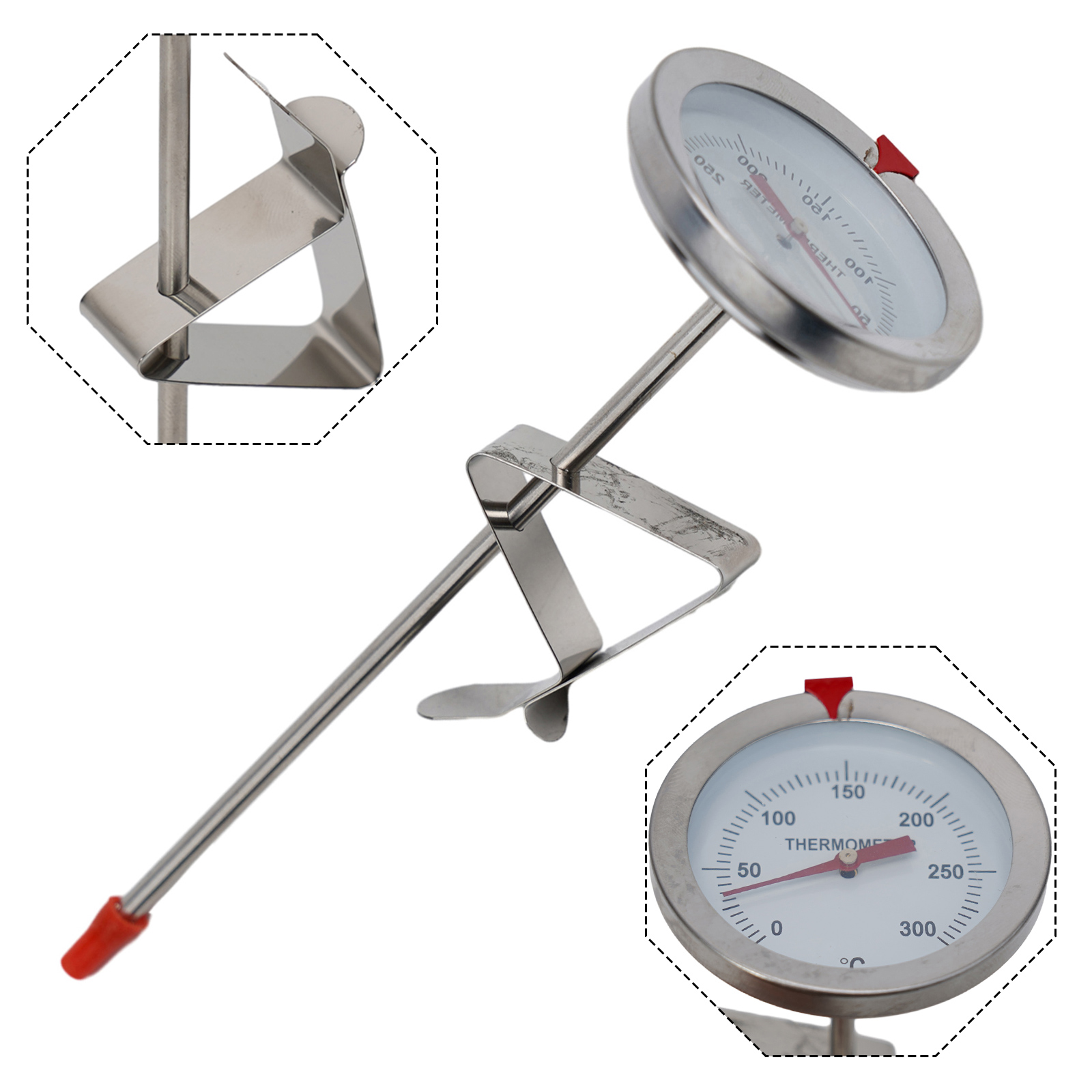 Kitchen Gadgets Design - ステンレス鋼プローブ温度計キッチンツール調理温度計0〜300 ℃ ミルク コーヒー 食品 肉