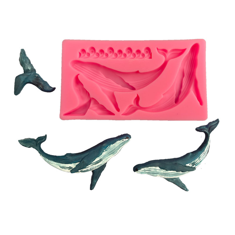 Kitchen Gadgets Baking - シリコンクジラ型,日曜大工,オーシャンシリーズ,フォンダン,ケーキデコレーションツール,キッチンアクセサリー,ベーキング用品