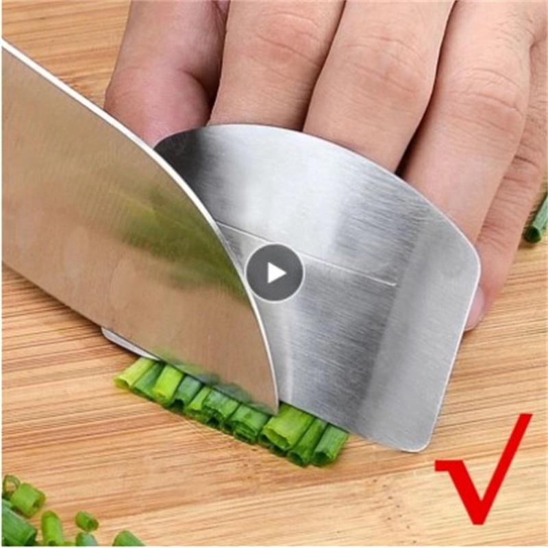 Zyliss Kitchen Gadgets - キッチンツールアクセサリーステンレス鋼フィンガーガード安全野菜カッターハンドガードツールキッチンカットフィンガープロテクターツール