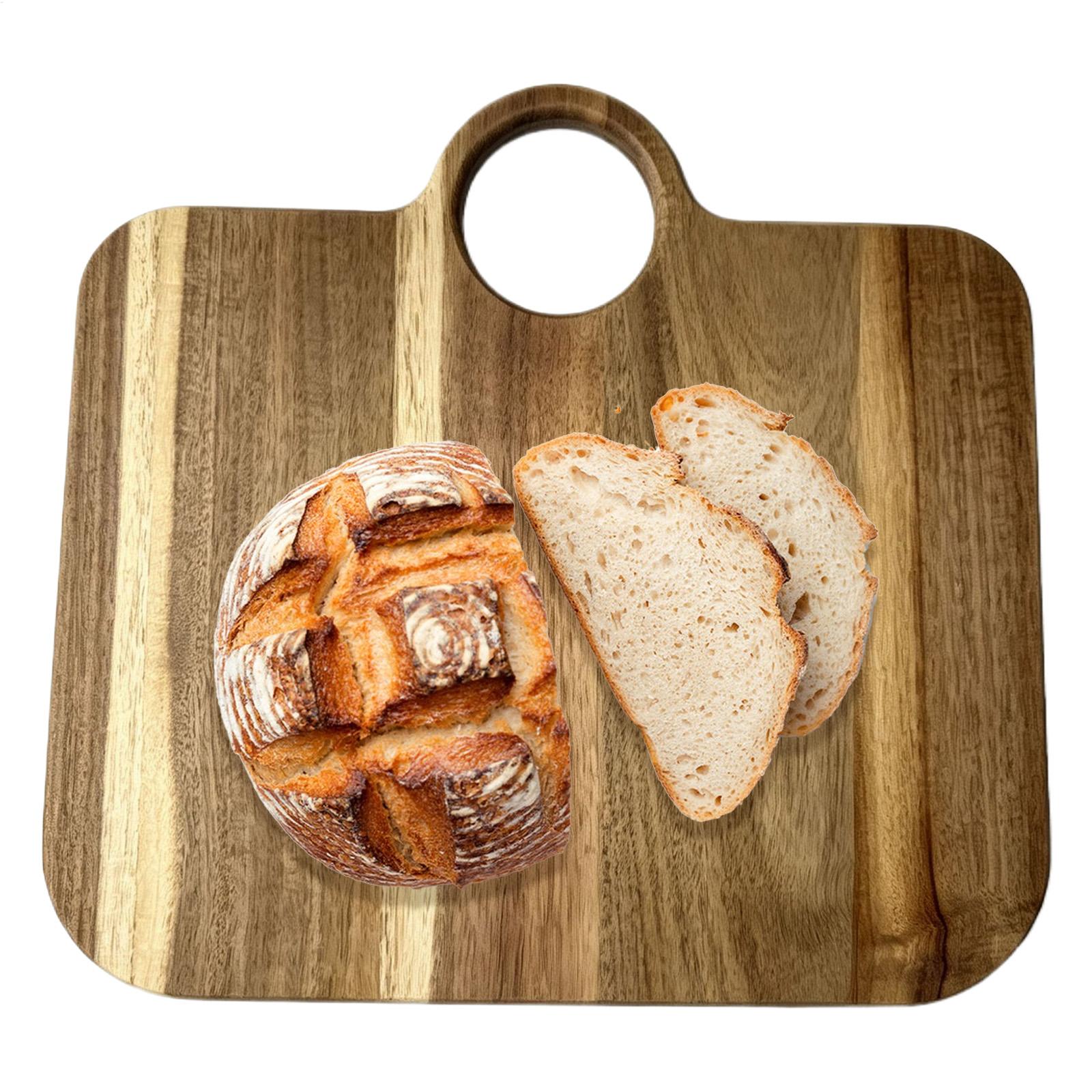 Bamboo Cutting Board - まな板バッグ型滑り止めキッチンディスプレイ大型木製カッティングボード 家庭用カウンターBBQ食事準備食品肉野菜用
