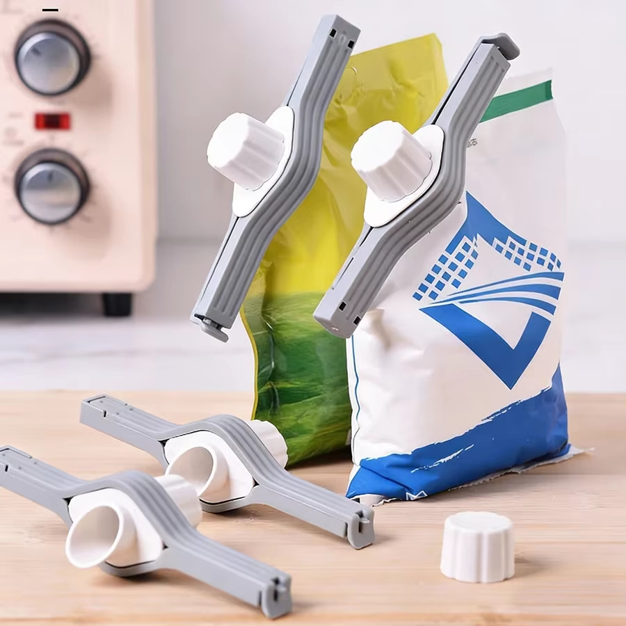 Zyliss Kitchen Gadgets - キッチンシーリングクリップ スパイラル蓋 塩 レジャー食品保存ツール アクセサリー 調味料バッグ