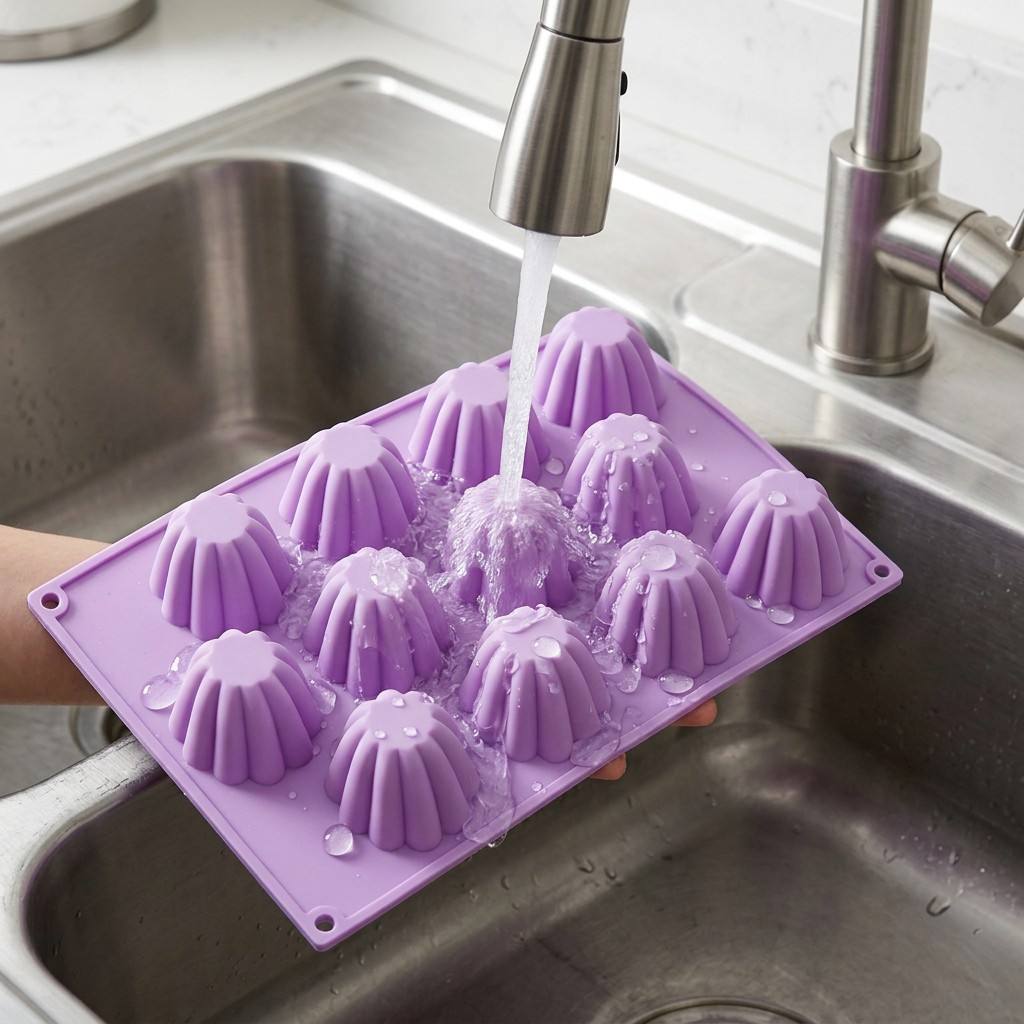 Zyliss Kitchen Gadgets - 12個のミニスパイラルシリコンモールド、渦巻き型ケーキデコレーションツール、チョコレートキャンディゼリーモールド、キッチンベーキングアクセサリー
