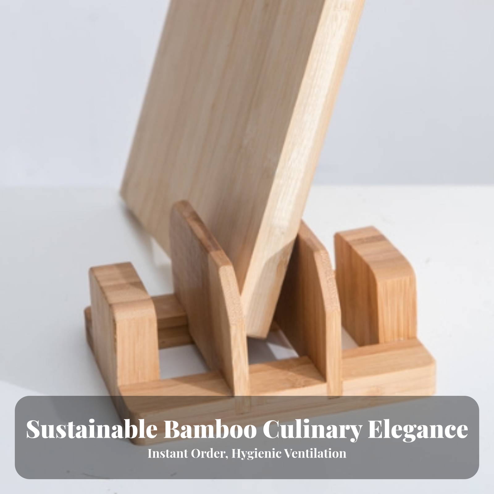 竹製まな板ラック、設置不要の竹製まな板スタンド、小型キッチン - Bamboo Cutting Board のレビューと価格