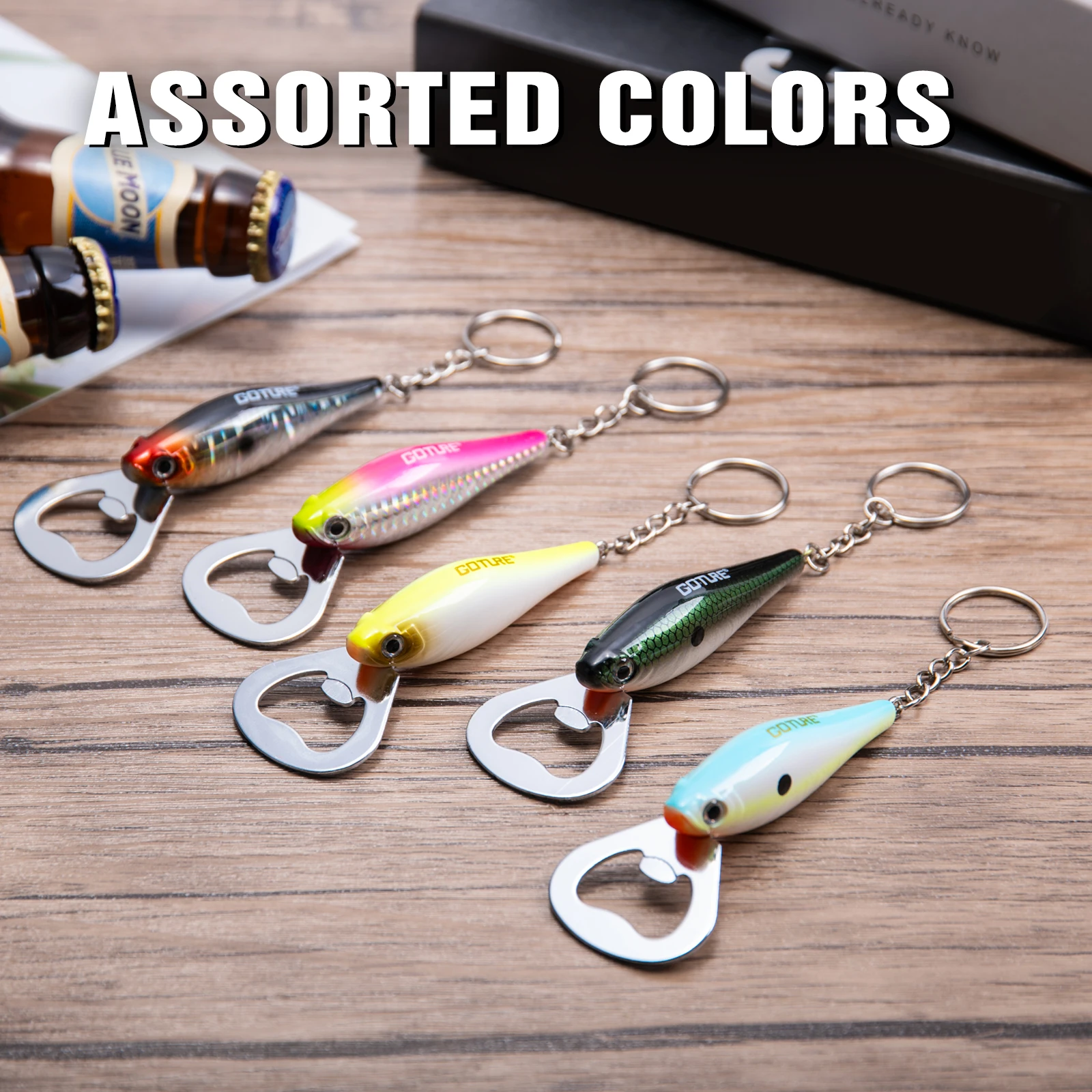 Goture 1 個釣りルアーボトルオープナー炭素鋼魚パター - Zyliss Kitchen Gadgets のレビューと価格