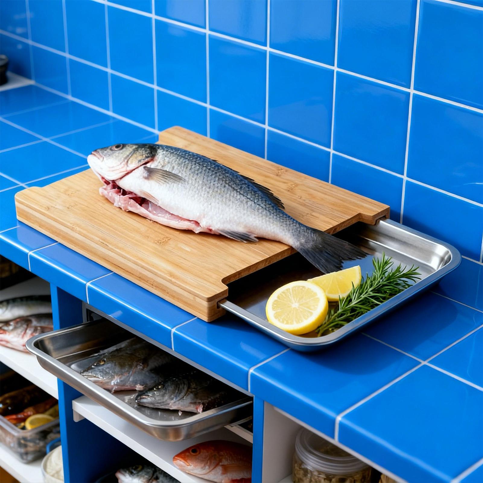 木製カッティングボード 滑り止め付きトレイ付きチョッピングツ - Bamboo Cutting Board のレビューと価格