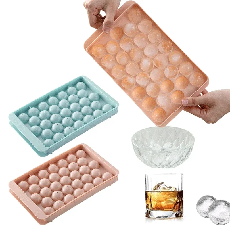 ラウンドアイスキューブトレイクリエイティブホッケーボールメー - Kitchen Gadgets Baking のレビューと価格