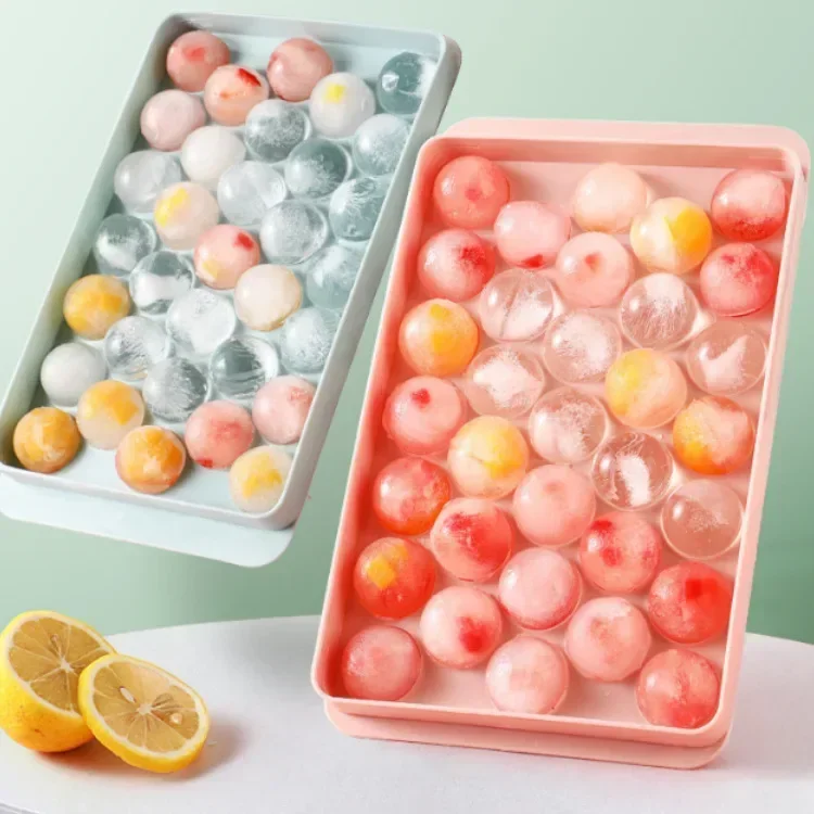 ラウンドアイスキューブトレイクリエイティブホッケーボールメー - Kitchen Gadgets Baking のレビューと価格