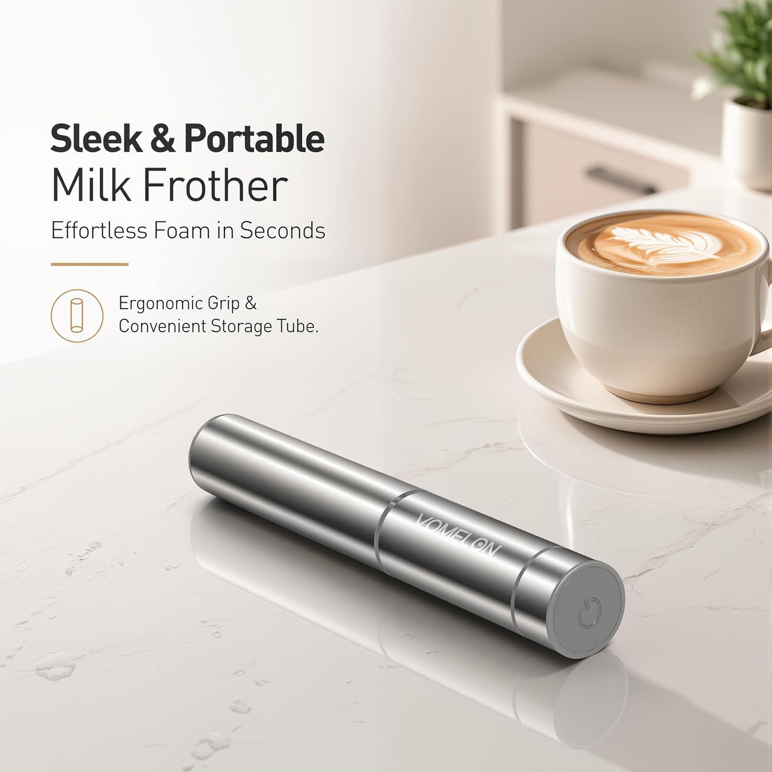 ミルク泡立て器 ハンドヘルド、電池式 トラベルコーヒー泡立て - Milk Frother のレビューと価格