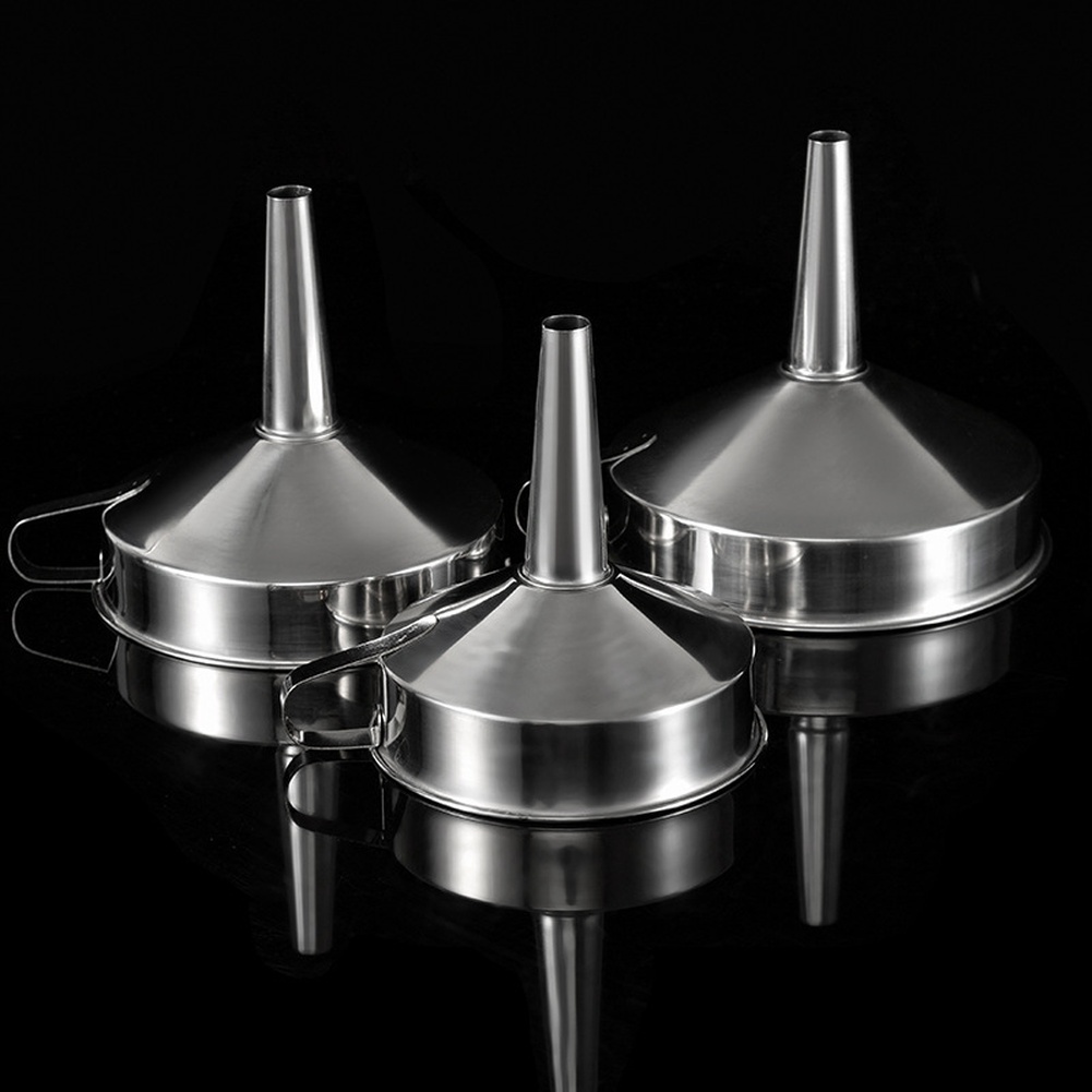 1Pc ステンレス鋼食用油漏斗広口キッチンアクセサリーバービ - Kitchen Gadgets Design のレビューと価格