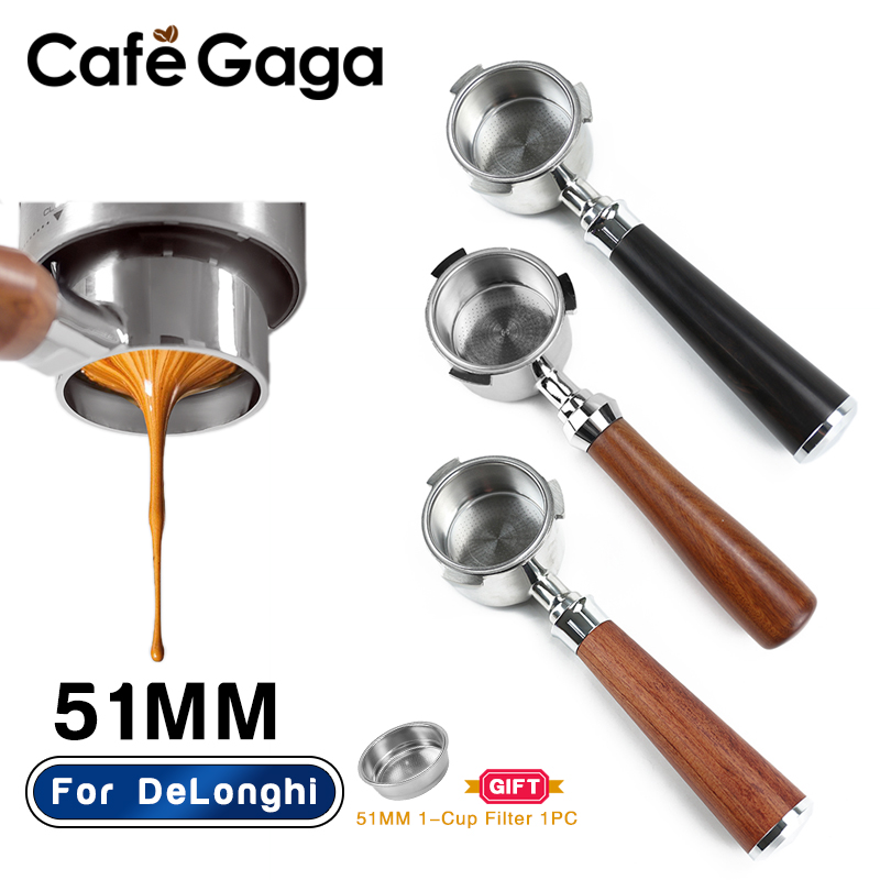 51 ミリメートルコーヒー底なしポルタフィルターネイキッドデ - Delonghi Espresso Dedica 685 のレビューと価格
