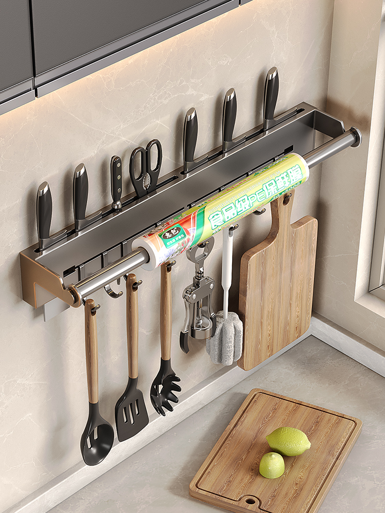 ステンレス製キッチンペーパータオルラック壁掛け棚フック付きキ - Kitchen Gadgets Wallpaper のレビューと価格