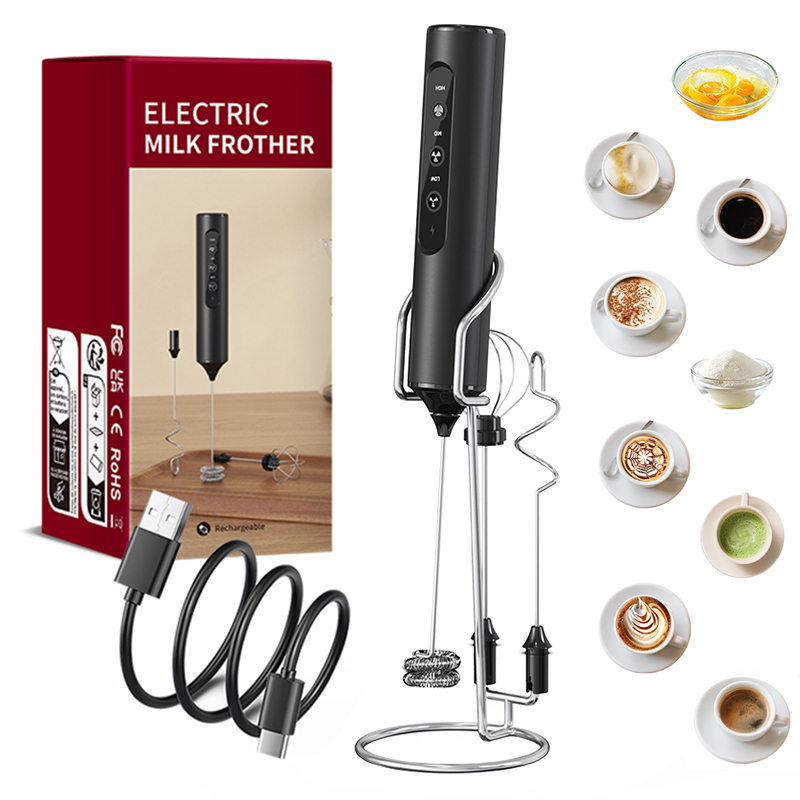 3 in 1 電動ハンドミルクフォーマー、3段階速度調整、ミ - Milk Frother のレビューと価格