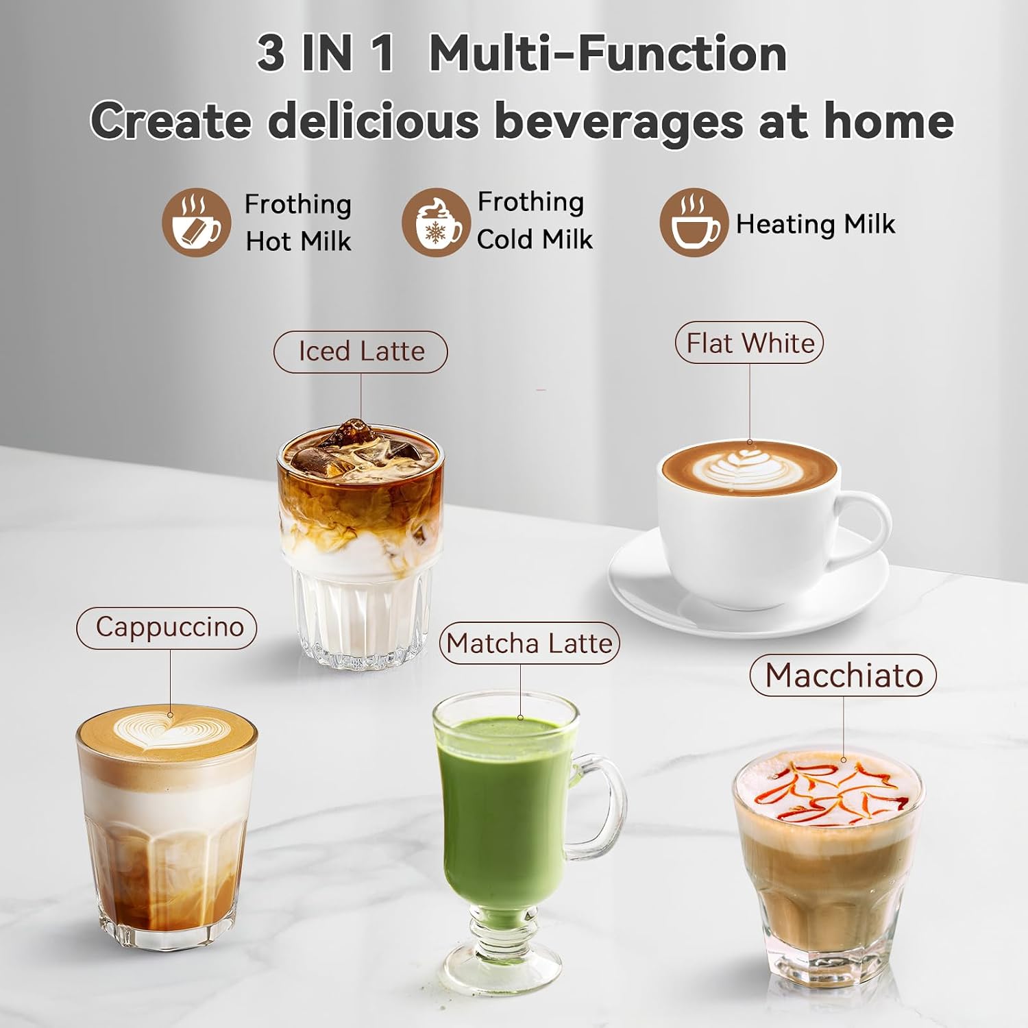 電動ミルク泡立て器 ステンレス製 8.4オンス 自動ホット＆ - Milk Frother のレビューと価格