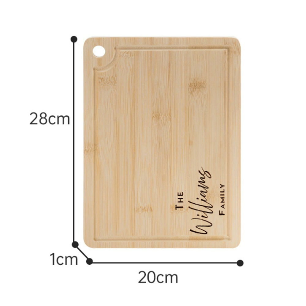 名入れ彫刻入り竹製カッティングボード1枚、ブライダルシャワー - Bamboo Cutting Board のレビューと価格