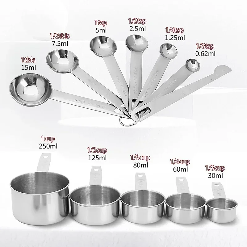 8/10/11 個ステンレス鋼計量カップとスプーンコーヒーパ - Kitchen Gadgets Under $10 のレビューと価格
