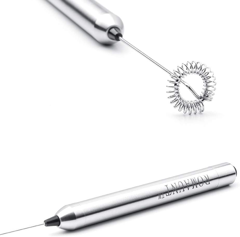 ハンドヘルドミルク泡立て器電池式ポータブルステンレス鋼製泡立 - Milk Frother のレビューと価格