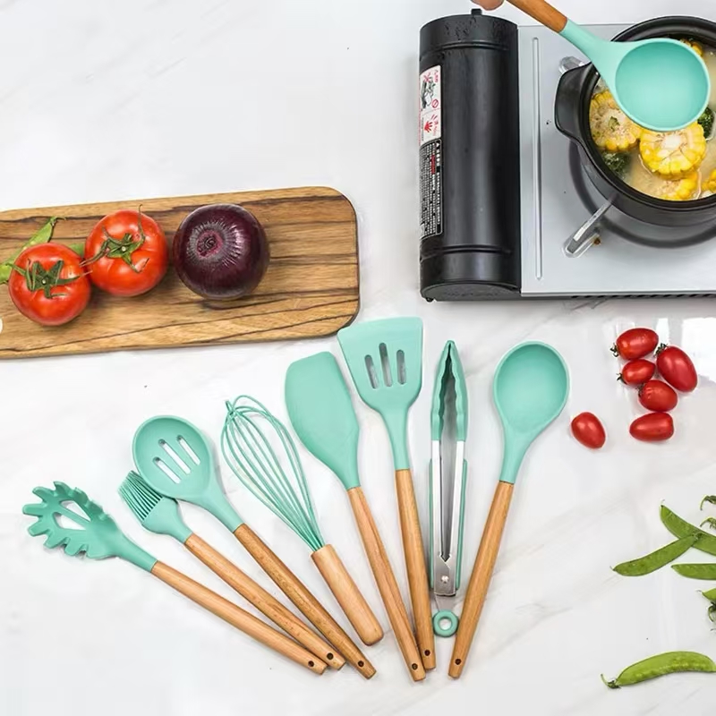 12 個のシリコン調理器具セットキッチン調理ツールベーキング - Kitchen Gadgets Under $10 のレビューと価格