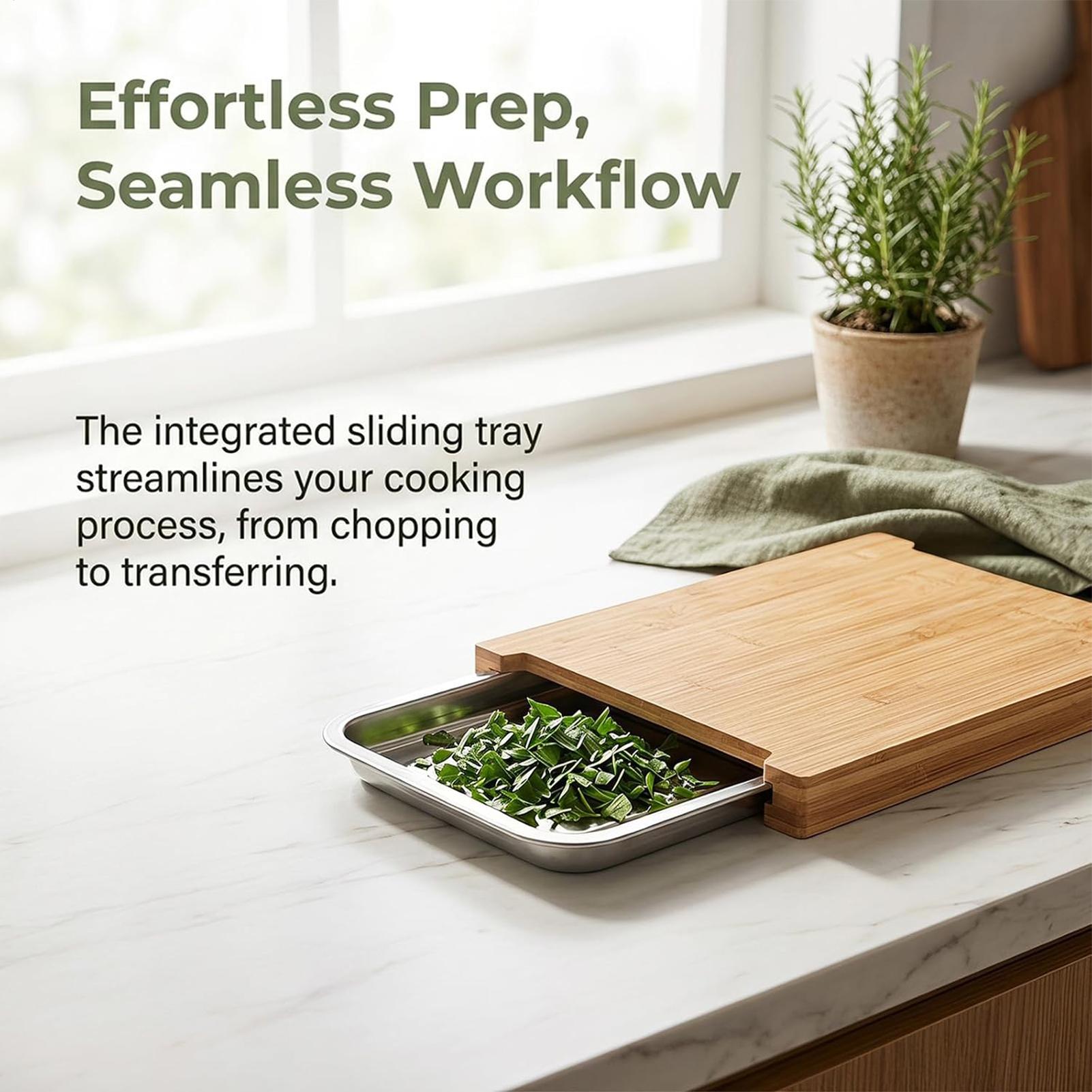 木製カッティングボード 滑り止め付き 食品準備用チョッピング - Bamboo Cutting Board のレビューと価格