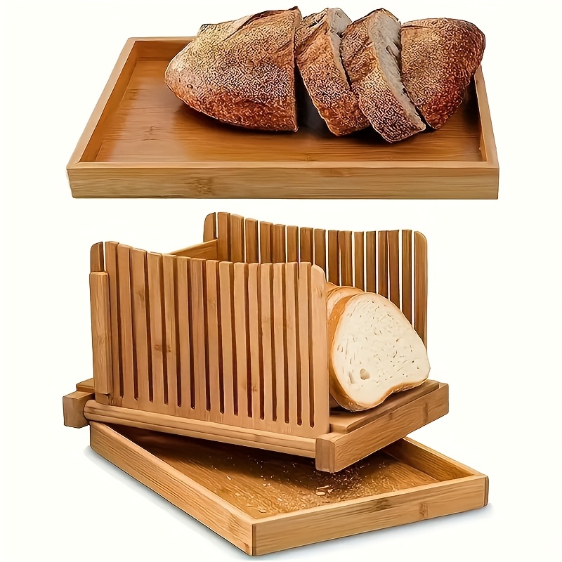 GloBamboo竹製パンスライサー、カッティングボード付き - Bamboo Cutting Board のレビューと価格