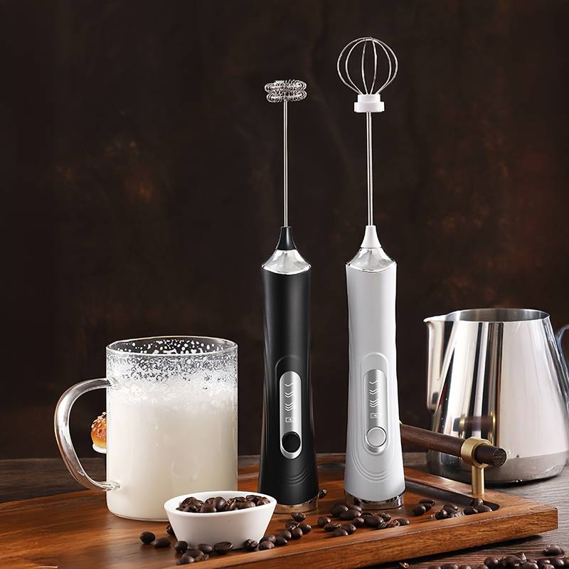 ワイヤレス電動ミルク泡立て器と卵ビーター、タイプC 3段階速 - Milk Frother のレビューと価格