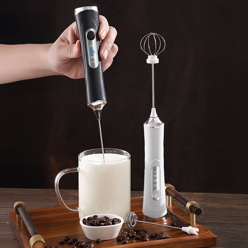ワイヤレス電動ミルク泡立て器と卵ビーター、タイプC 3段階速 - Milk Frother のレビューと価格