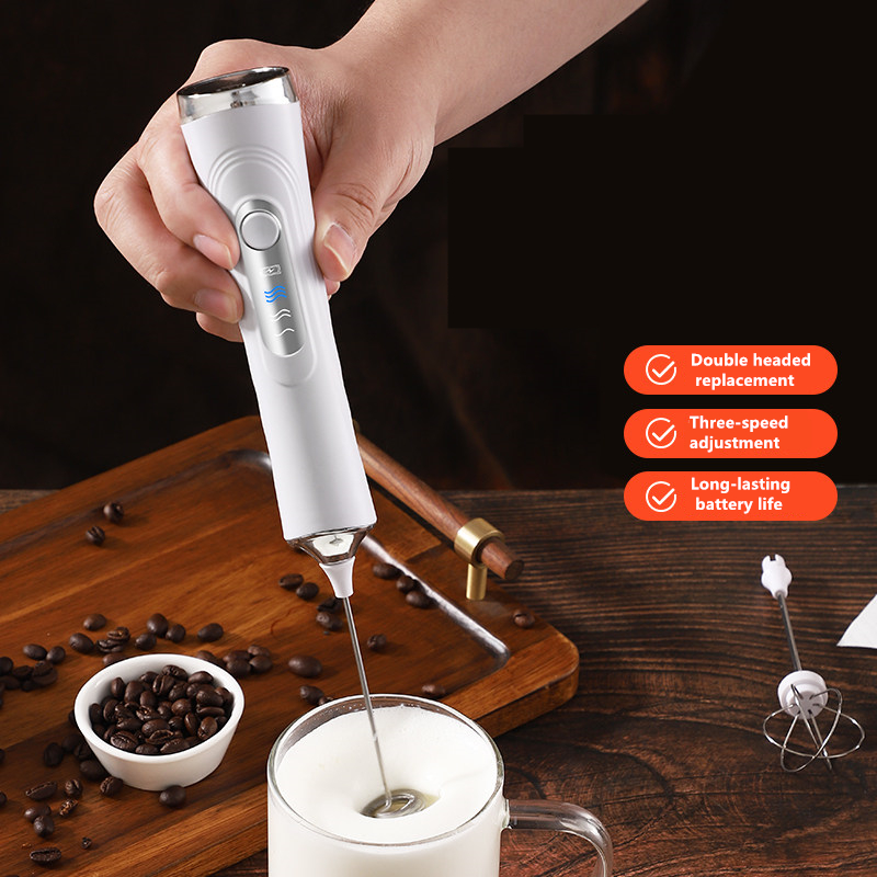 ワイヤレス電動ミルク泡立て器と卵ビーター、タイプC 3段階速 - Milk Frother のレビューと価格