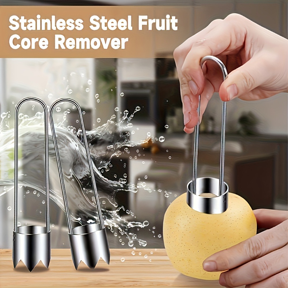 ステンレス製果物野菜芯抜き器、ピーマン種子除去ツール、リンゴ - Kitchen Gadgets Design のレビューと価格