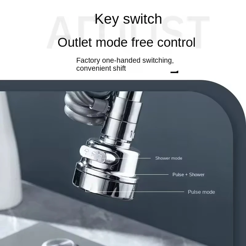 新しい3モードシンク蛇口360度回転フィルター延長チューブシ - Zyliss Kitchen Gadgets のレビューと価格
