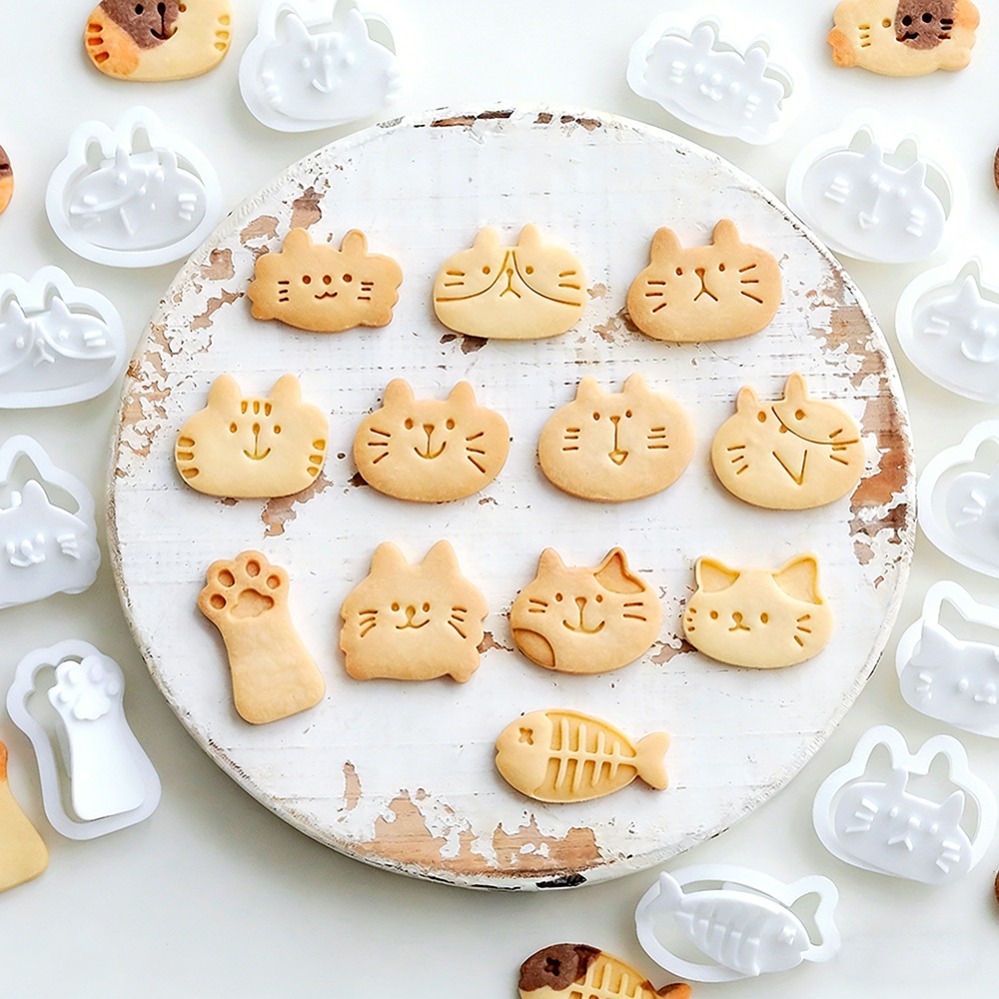 かわいい子猫DIYスタンプクッキーカッター焼き型ベーキングア - Zyliss Kitchen Gadgets のレビューと価格