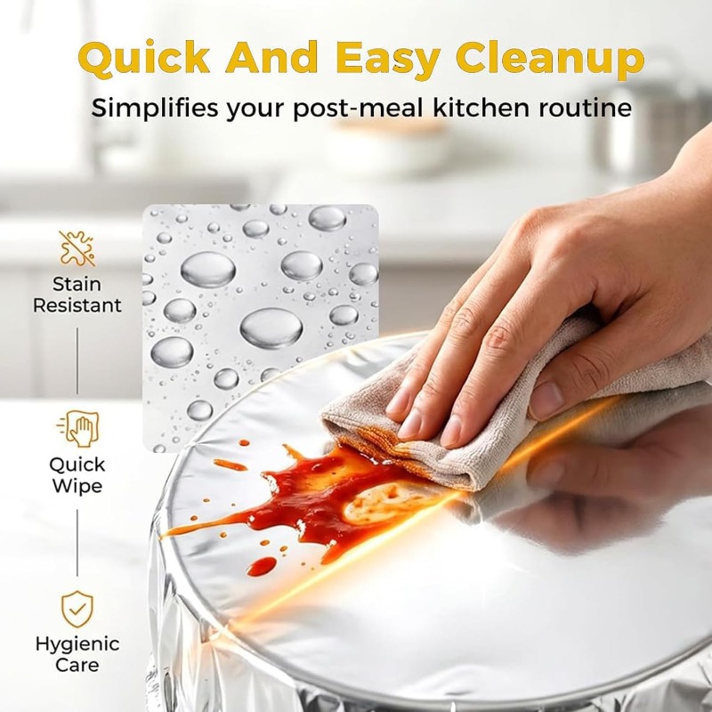 10-50個入り 再利用可能なアルミホイル製ボウルカバー 冷 - Kitchen Gadgets Under $10 のレビューと価格