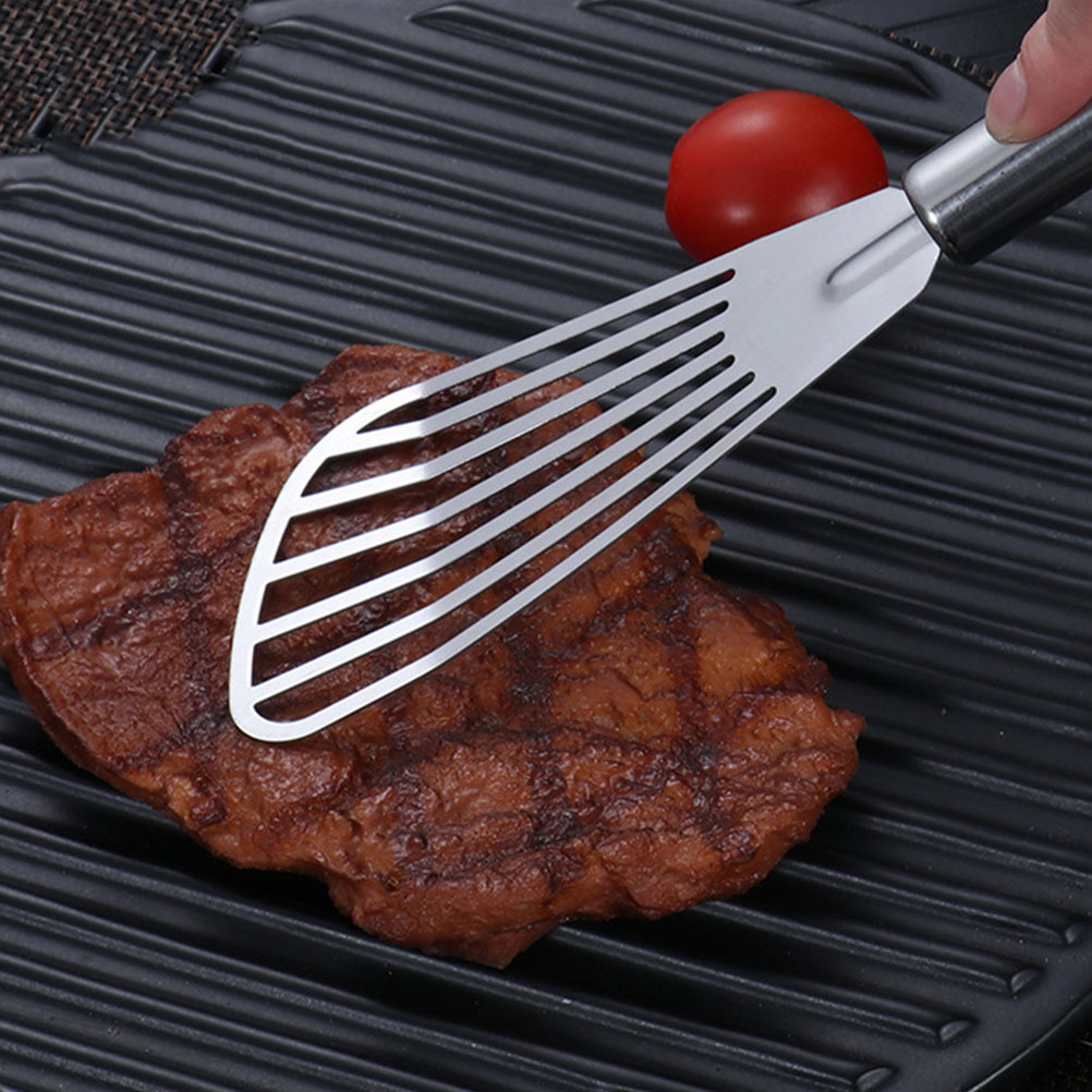 3 個ステンレス鋼スパチュラステーキフライ魚用スロット付きタ - Kitchen Gadgets Baking のレビューと価格