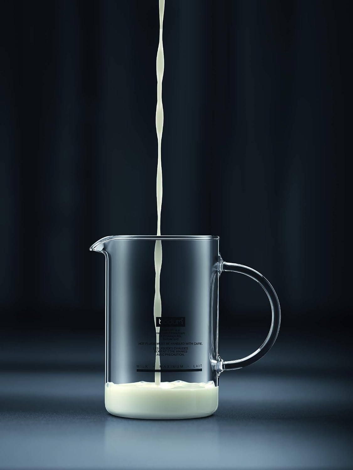 耐熱ガラス製カラフェ付き手動ミルクフォーマー、8オンス、自宅 - Milk Frother のレビューと価格