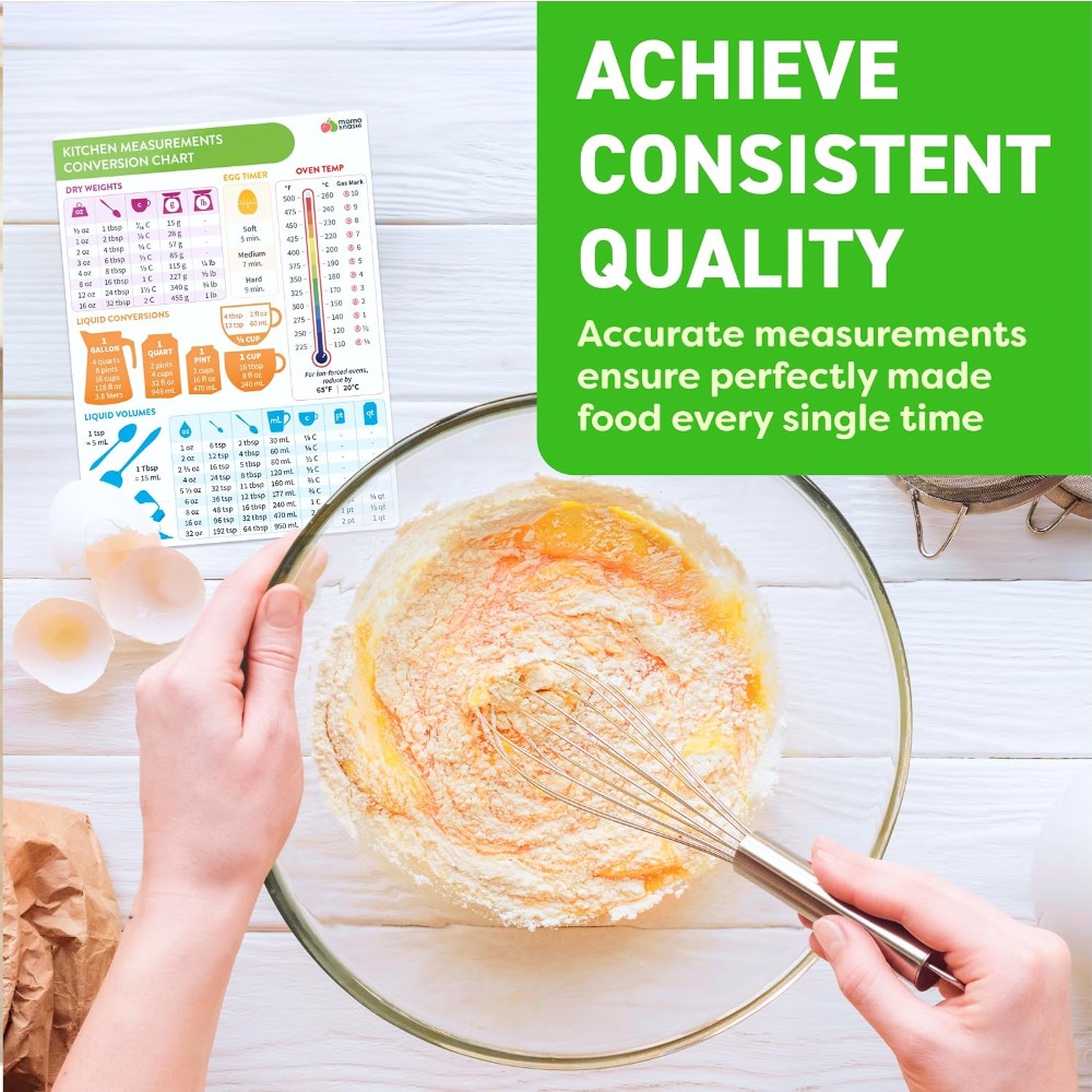 キッチン測定換算表マグネット ベーキング・クッキング用 6x - Kitchen Gadgets Baking のレビューと価格
