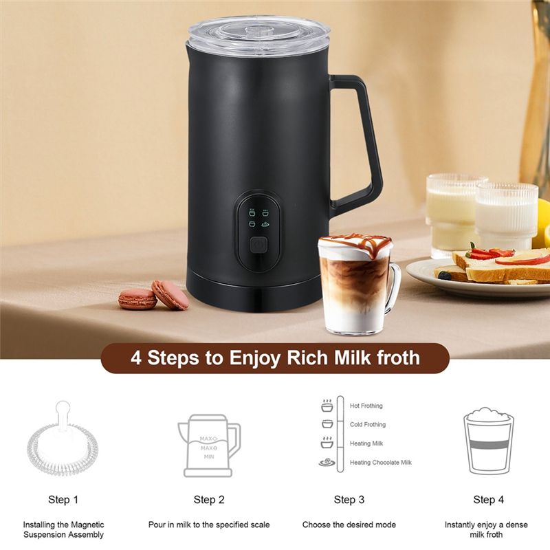 4-in-1 電気ミルクフォーマー 400W 590ml 温 - Milk Frother のレビューと価格
