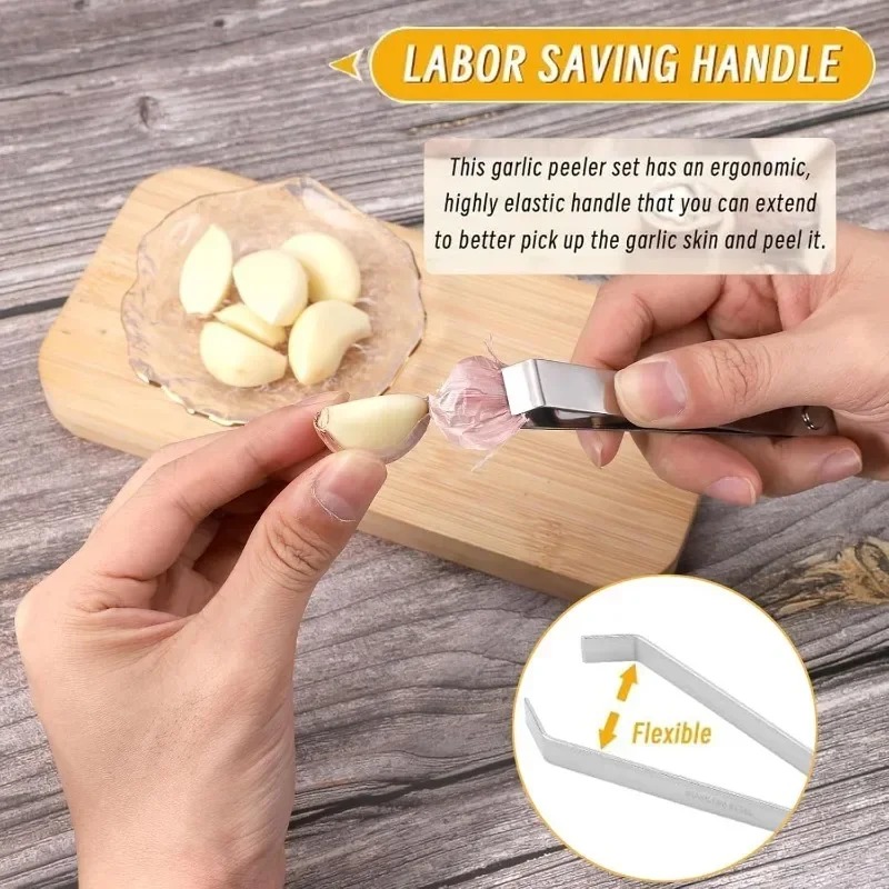 10/1個入り ステンレス製ニンニク皮むき器 ニンニク皮むき - Kitchen Gadgets Under $10 のレビューと価格