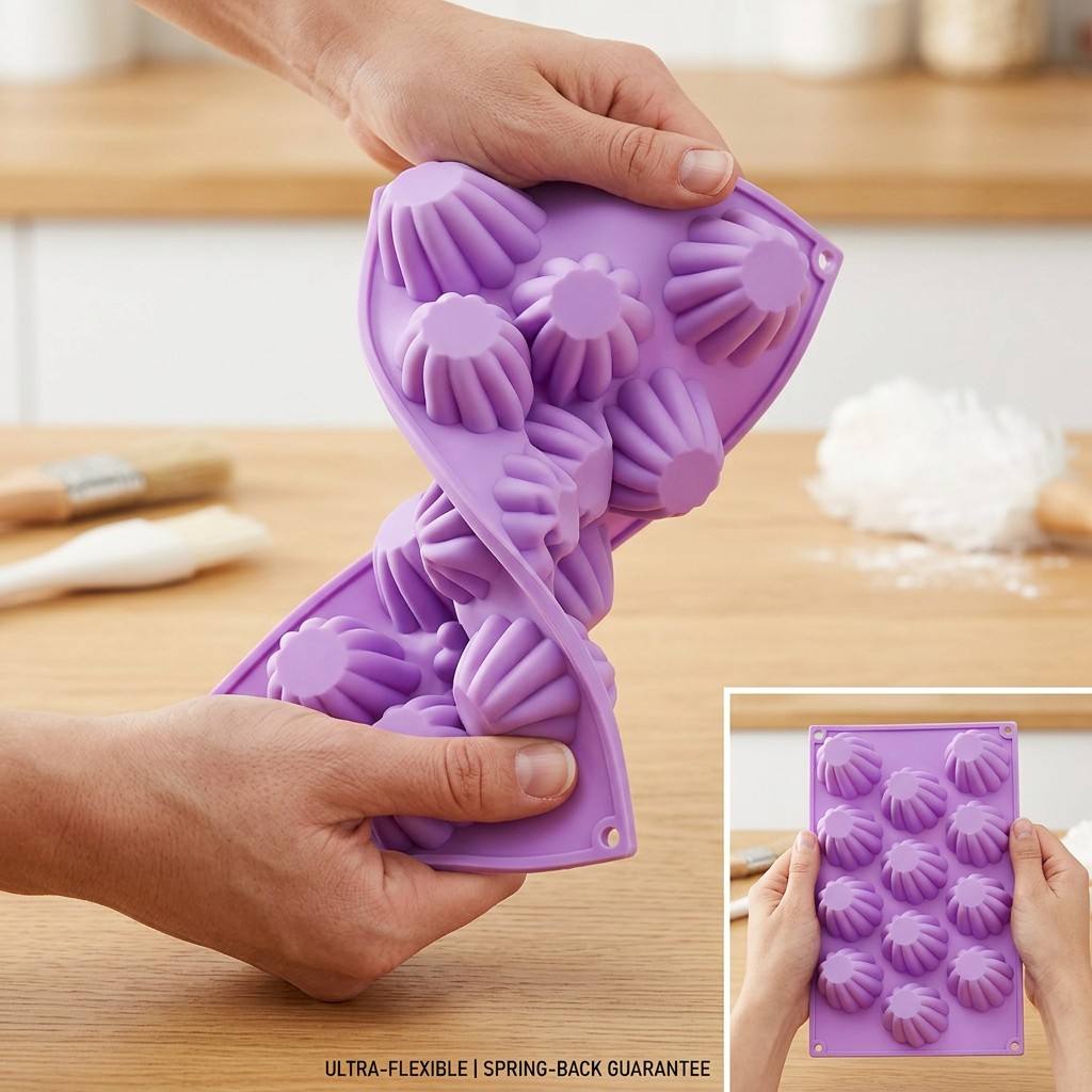 12個のミニスパイラルシリコンモールド、渦巻き型ケーキデコレ - Zyliss Kitchen Gadgets のレビューと価格