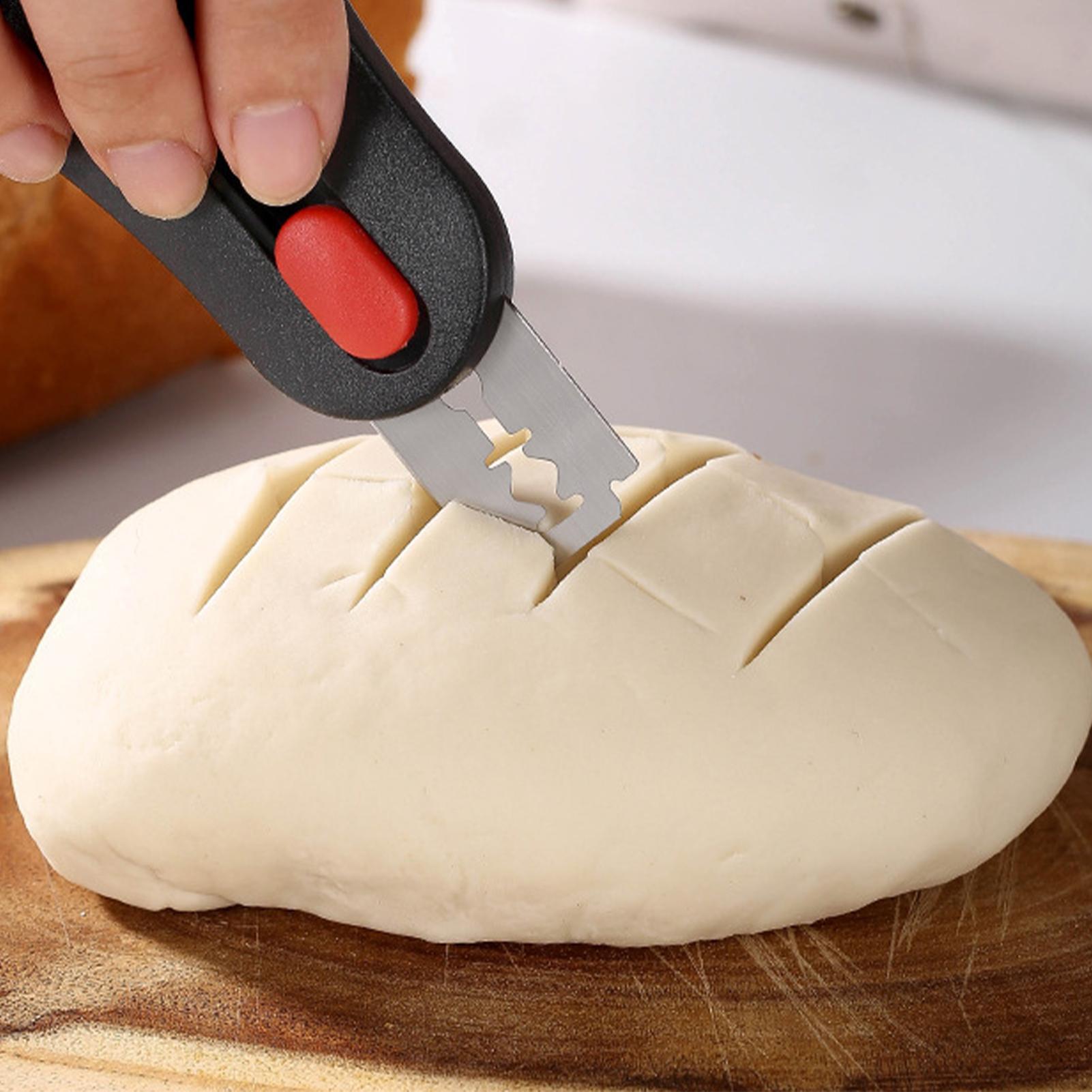 パン用スコアリングツール、サワードウ生地カッター、5枚刃付き - Kitchen Gadgets Baking のレビューと価格