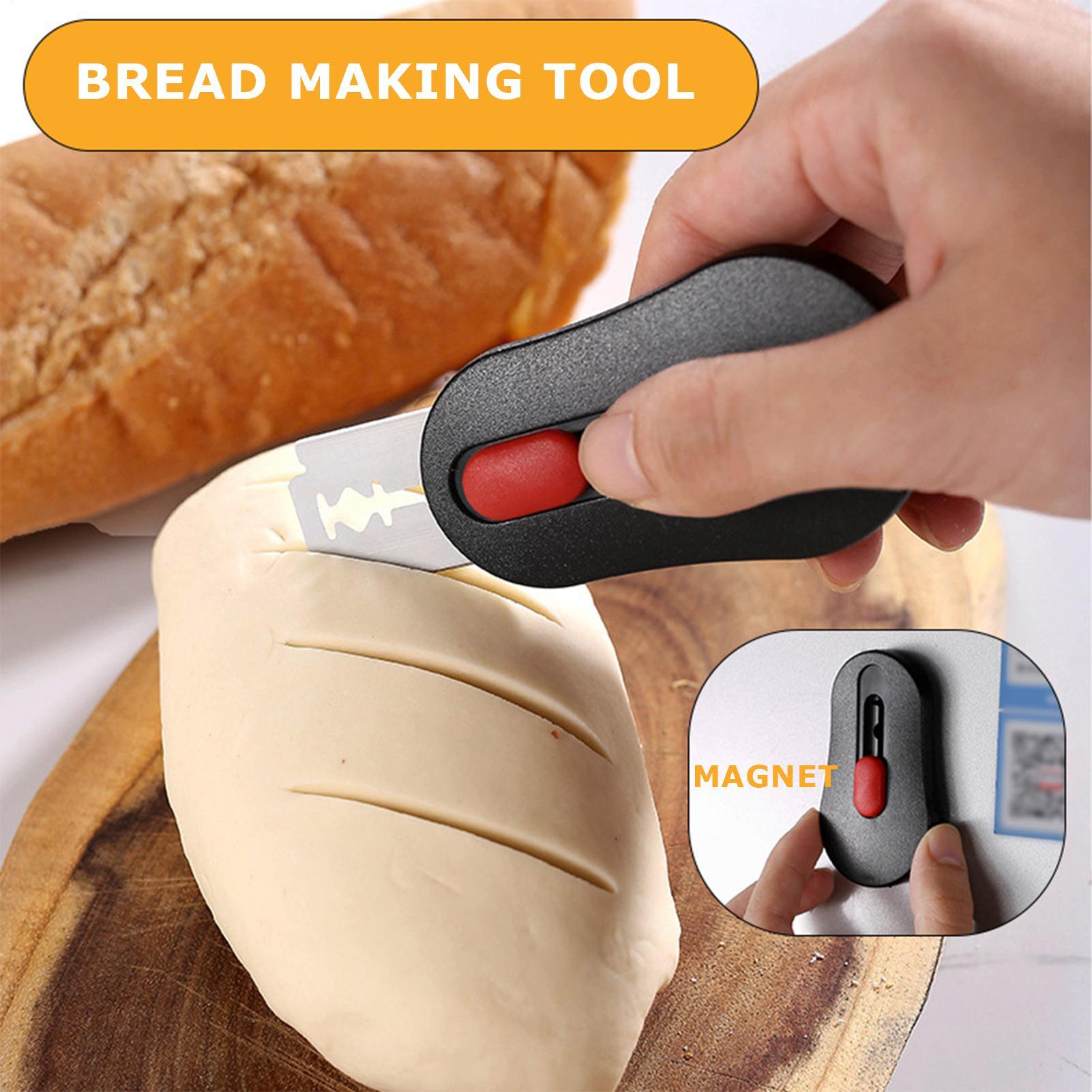 パン用スコアリングツール、サワードウ生地カッター、5枚刃付き - Kitchen Gadgets Baking のレビューと価格