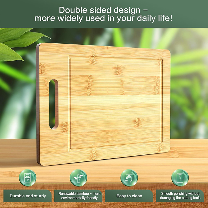 木製まな板キッチンまな板肉完全竹食品カッティングテーブル肥厚 - Bamboo Cutting Board のレビューと価格